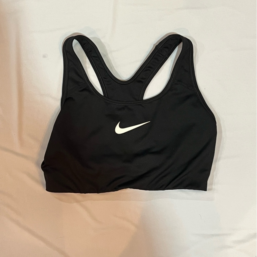 Nike Black Bra with Swoosh Design
